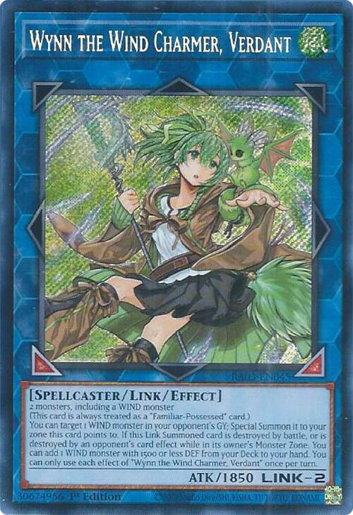 Wynn the Wind Charmer, Verdant (Secret Rare) [RA03-EN045] Secret Rare | Shuffle n Cut Hobbies & Games