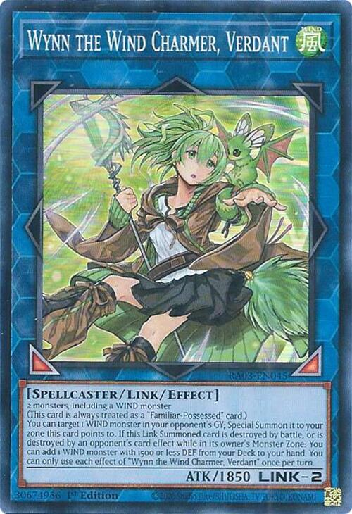 Wynn the Wind Charmer, Verdant [RA03-EN045] Super Rare | Shuffle n Cut Hobbies & Games