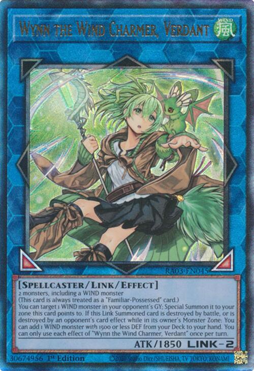 Wynn the Wind Charmer, Verdant (UTR) [RA03-EN045] Prismatic Ultimate Rare | Shuffle n Cut Hobbies & Games