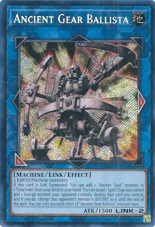 Ancient Gear Ballista (Secret Rare) [RA03-EN046] Secret Rare | Shuffle n Cut Hobbies & Games