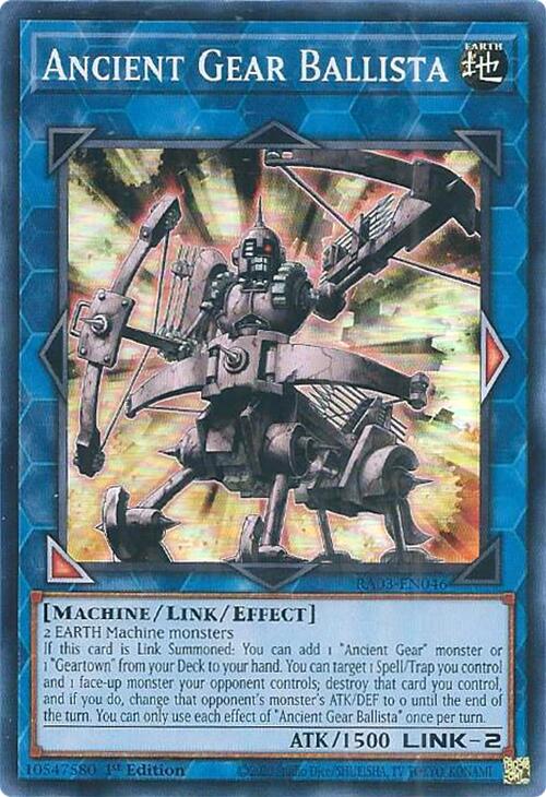 Ancient Gear Ballista [RA03-EN046] Super Rare | Shuffle n Cut Hobbies & Games