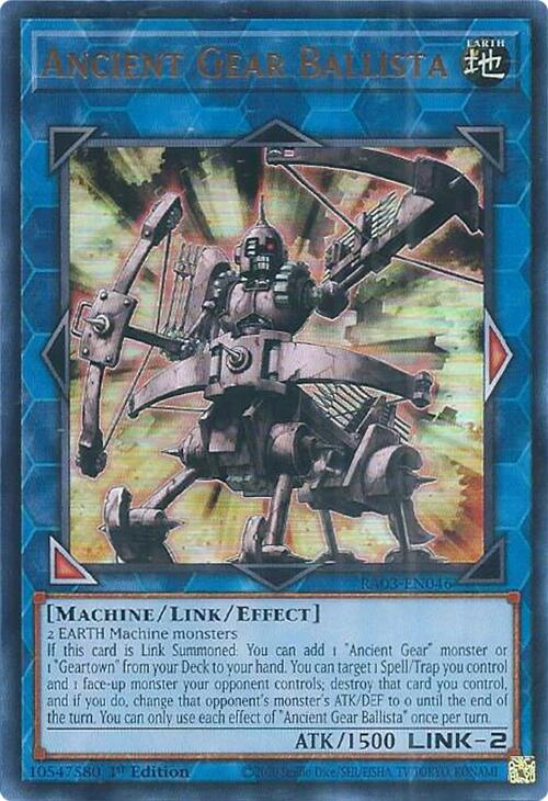 Ancient Gear Ballista (UR) [RA03-EN046] Ultra Rare | Shuffle n Cut Hobbies & Games