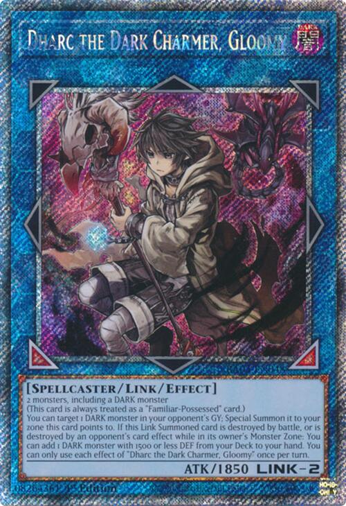 Dharc the Dark Charmer, Gloomy (Platinum Secret Rare) [RA03-EN048] Platinum Secret Rare | Shuffle n Cut Hobbies & Games