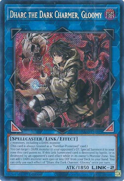 Dharc the Dark Charmer, Gloomy (Secret Rare) [RA03-EN048] Secret Rare | Shuffle n Cut Hobbies & Games