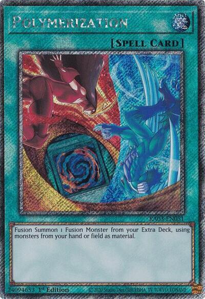 Polymerization (Platinum Secret Rare) [RA03-EN051] Platinum Secret Rare | Shuffle n Cut Hobbies & Games