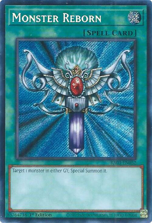 Monster Reborn (Secret Rare) [RA03-EN052] Secret Rare | Shuffle n Cut Hobbies & Games