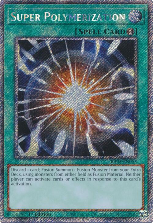 Super Polymerization (Platinum Secret Rare) [RA03-EN053] Platinum Secret Rare | Shuffle n Cut Hobbies & Games