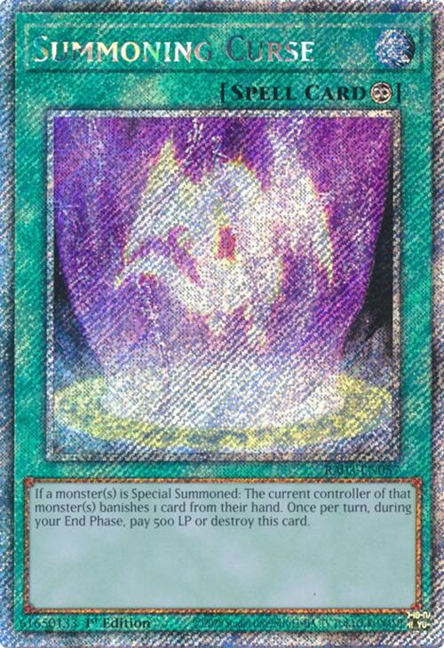 Summoning Curse (Platinum Secret Rare) [RA03-EN057] Platinum Secret Rare | Shuffle n Cut Hobbies & Games