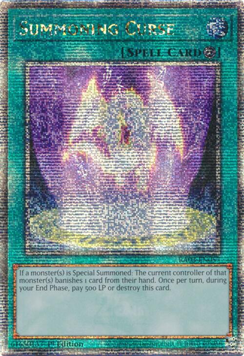 Summoning Curse (Quarter Century Secret Rare) [RA03-EN057] Quarter Century Secret Rare | Shuffle n Cut Hobbies & Games