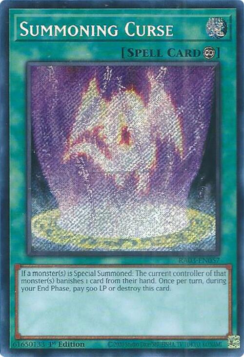 Summoning Curse (Secret Rare) [RA03-EN057] Secret Rare | Shuffle n Cut Hobbies & Games