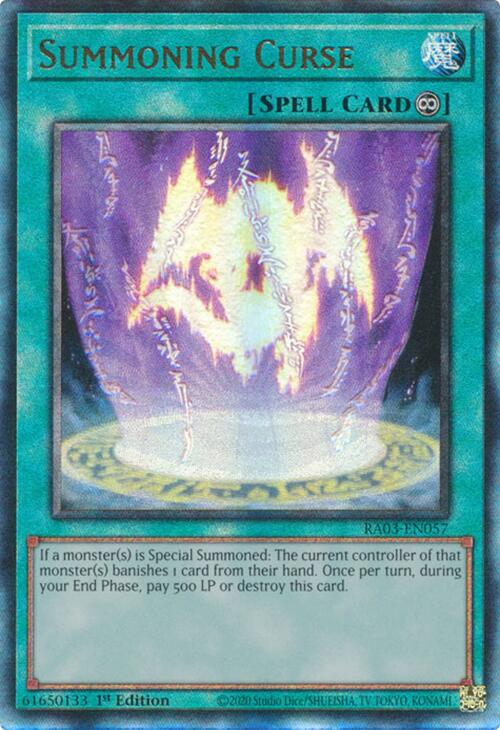 Summoning Curse (UTR) [RA03-EN057] Prismatic Ultimate Rare | Shuffle n Cut Hobbies & Games