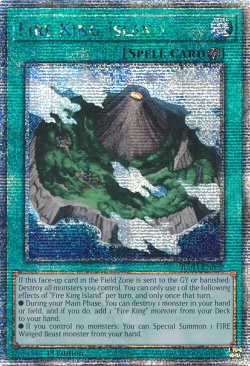 Fire King Island (Quarter Century Secret Rare) [RA03-EN059] Quarter Century Secret Rare | Shuffle n Cut Hobbies & Games