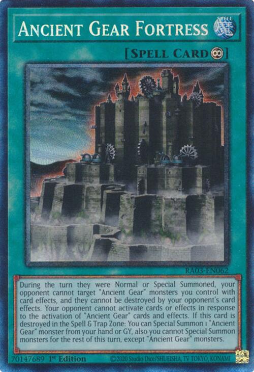 Ancient Gear Fortress (CR) [RA03-EN062] Prismatic Collector's Rare | Shuffle n Cut Hobbies & Games