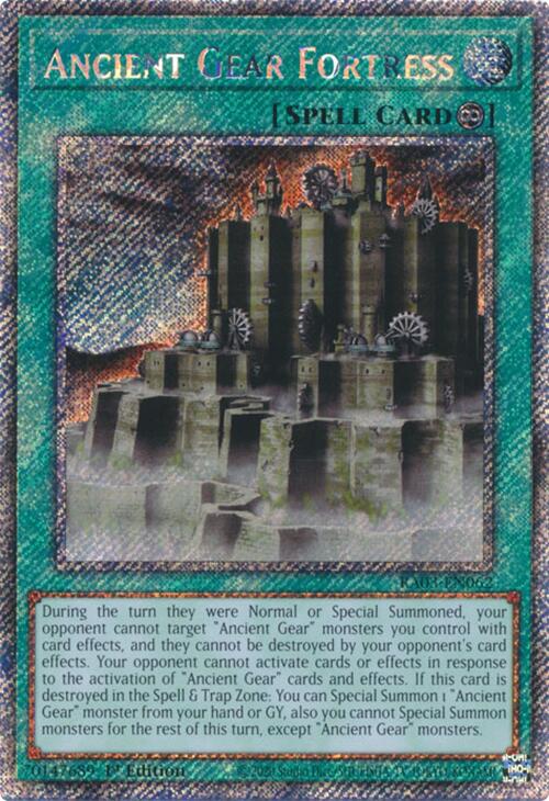 Ancient Gear Fortress (Platinum Secret Rare) [RA03-EN062] Platinum Secret Rare | Shuffle n Cut Hobbies & Games