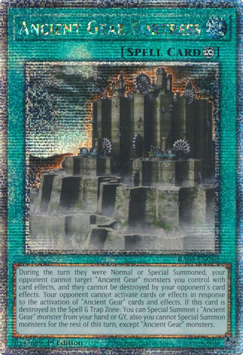 Ancient Gear Fortress (Quarter Century Secret Rare) [RA03-EN062] Quarter Century Secret Rare | Shuffle n Cut Hobbies & Games