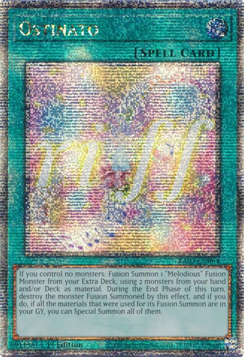 Ostinato (Quarter Century Secret Rare) [RA03-EN064] Quarter Century Secret Rare | Shuffle n Cut Hobbies & Games