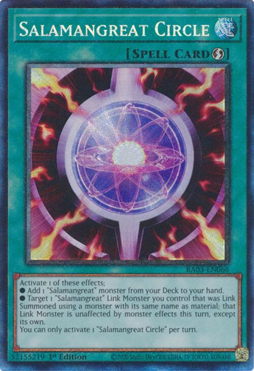 Salamangreat Circle (CR) [RA03-EN066] Prismatic Collector's Rare | Shuffle n Cut Hobbies & Games