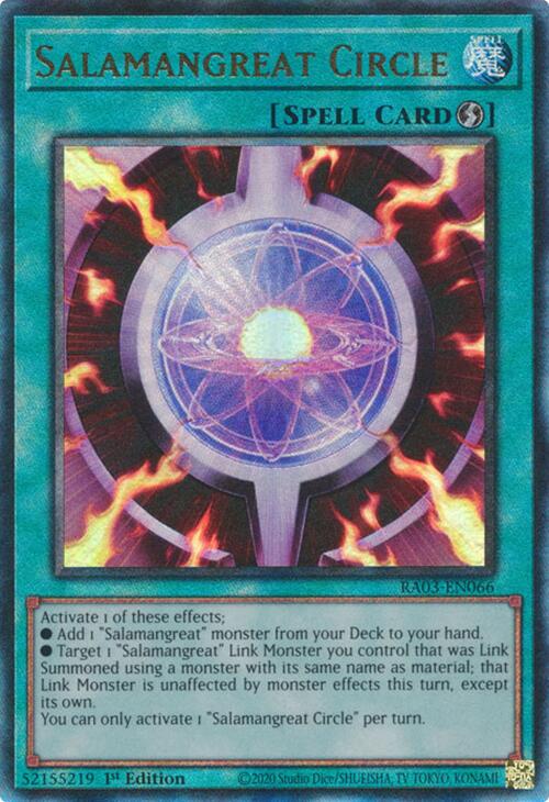 Salamangreat Circle (UTR) [RA03-EN066] Prismatic Ultimate Rare | Shuffle n Cut Hobbies & Games