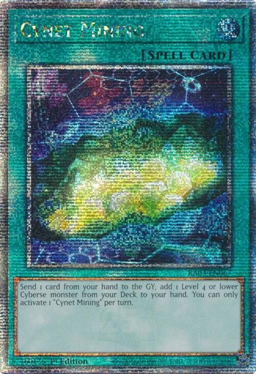 Cynet Mining (Quarter Century Secret Rare) [RA03-EN067] Quarter Century Secret Rare | Shuffle n Cut Hobbies & Games