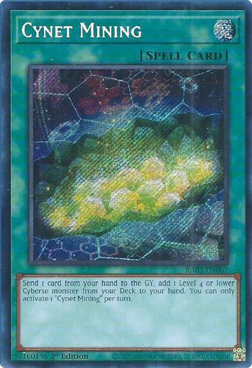 Cynet Mining (Secret Rare) [RA03-EN067] Secret Rare | Shuffle n Cut Hobbies & Games