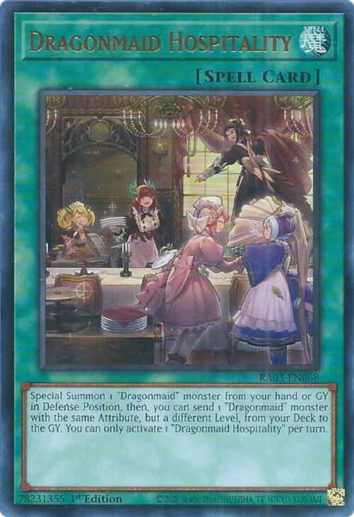 Dragonmaid Hospitality (UR) [RA03-EN068] Ultra Rare | Shuffle n Cut Hobbies & Games