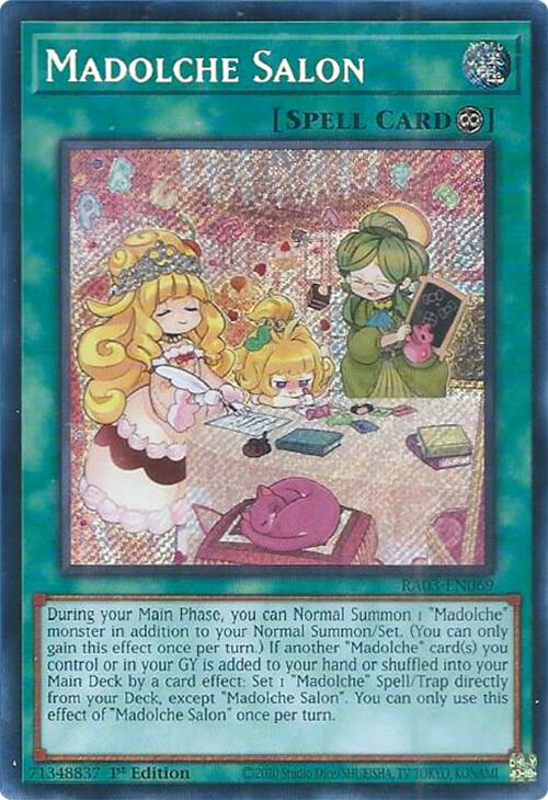 Madolche Salon (Secret Rare) [RA03-EN069] Secret Rare | Shuffle n Cut Hobbies & Games