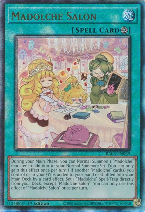 Madolche Salon (UTR) [RA03-EN069] Prismatic Ultimate Rare | Shuffle n Cut Hobbies & Games