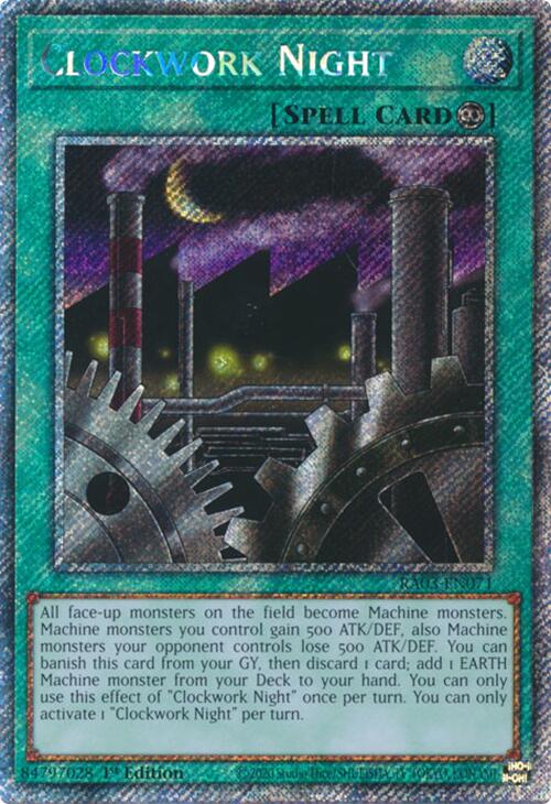 Clockwork Night (Platinum Secret Rare) [RA03-EN071] Platinum Secret Rare | Shuffle n Cut Hobbies & Games