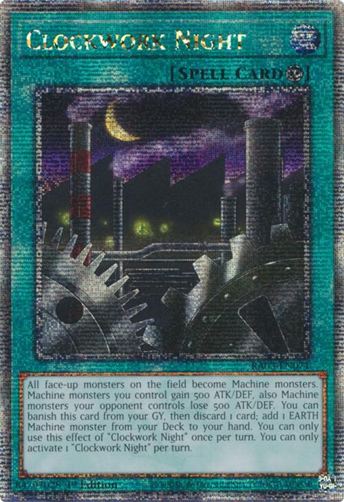 Clockwork Night (Quarter Century Secret Rare) [RA03-EN071] Quarter Century Secret Rare | Shuffle n Cut Hobbies & Games