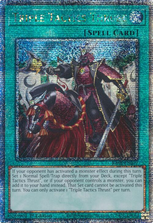 Triple Tactics Thrust (Quarter Century Secret Rare) [RA03-EN072] Quarter Century Secret Rare | Shuffle n Cut Hobbies & Games