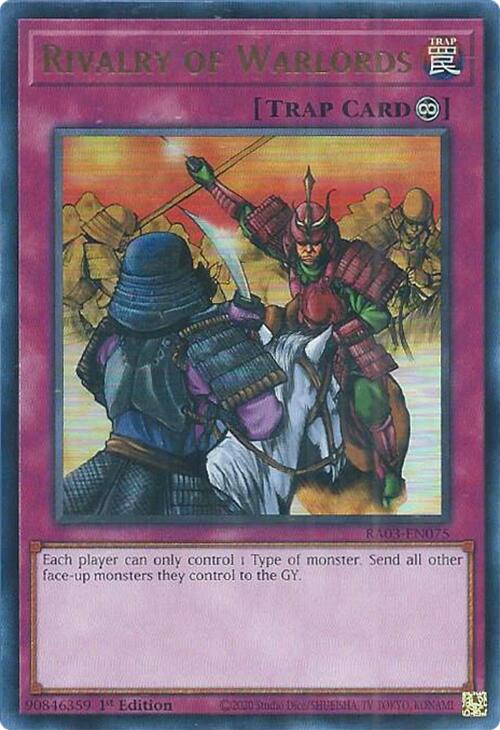 Rivalry of Warlords (UR) [RA03-EN075] Ultra Rare | Shuffle n Cut Hobbies & Games