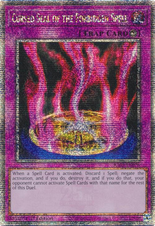 Cursed Seal of the Forbidden Spell (Quarter Century Secret Rare) [RA03-EN076] Quarter Century Secret Rare | Shuffle n Cut Hobbies & Games