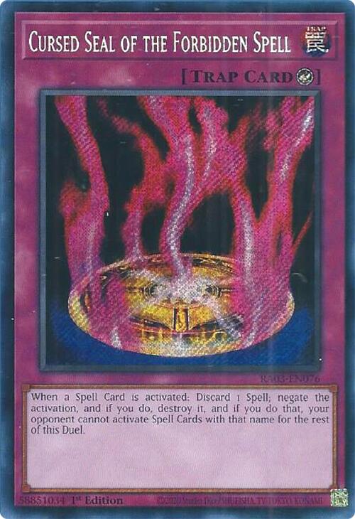 Cursed Seal of the Forbidden Spell (Secret Rare) [RA03-EN076] Secret Rare | Shuffle n Cut Hobbies & Games