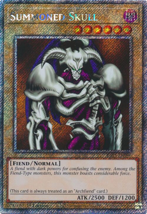 Summoned Skull (Platinum Secret Rare) [RA03-EN086] Platinum Secret Rare | Shuffle n Cut Hobbies & Games