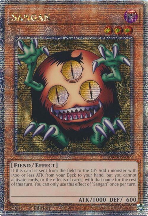 Sangan (Quarter Century Secret Rare) [RA03-EN089] Quarter Century Secret Rare | Shuffle n Cut Hobbies & Games