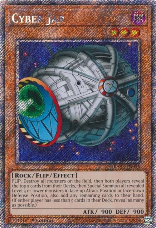 Cyber Jar (Platinum Secret Rare) [RA03-EN095] Platinum Secret Rare | Shuffle n Cut Hobbies & Games