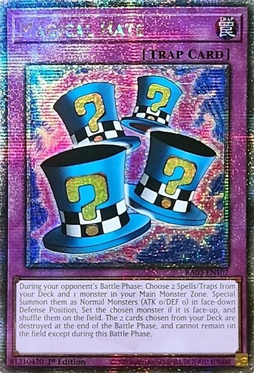 Magical Hats (Quarter Century Secret Rare) [RA03-EN107] Quarter Century Secret Rare | Shuffle n Cut Hobbies & Games