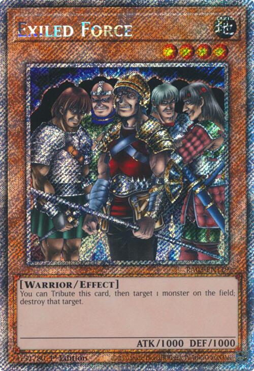 Exiled Force (Platinum Secret Rare) [RA03-EN119] Platinum Secret Rare | Shuffle n Cut Hobbies & Games