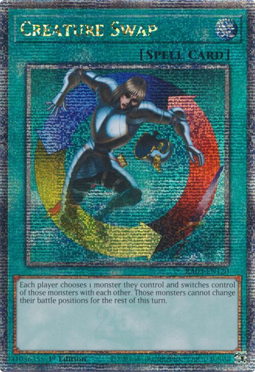 Creature Swap (Quarter Century Secret Rare) [RA03-EN120] Quarter Century Secret Rare | Shuffle n Cut Hobbies & Games