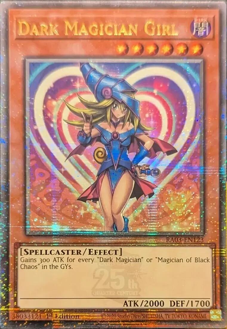 Dark Magician Girl (Quarter Century Secret Rare) [RA03-EN123] Quarter Century Secret Rare | Shuffle n Cut Hobbies & Games