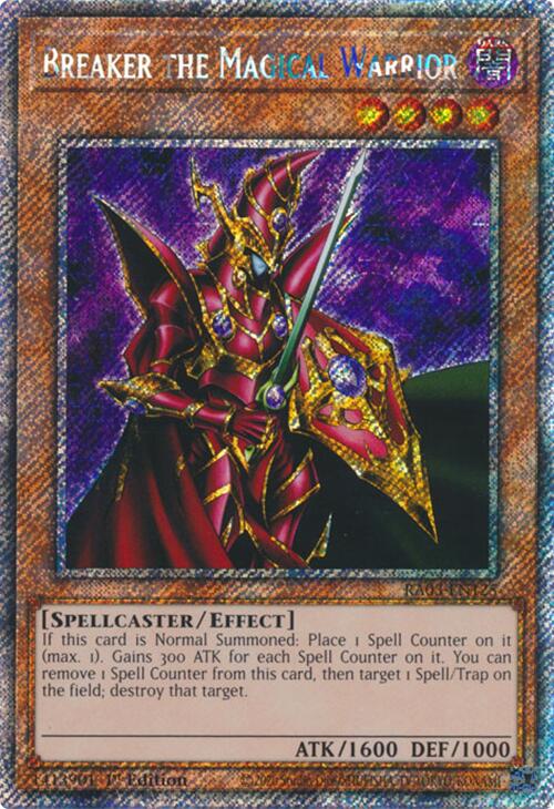 Breaker the Magical Warrior (Platinum Secret Rare) [RA03-EN125] Platinum Secret Rare | Shuffle n Cut Hobbies & Games