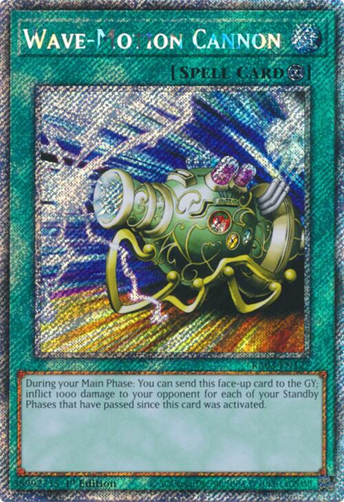 Wave-Motion Cannon (Platinum Secret Rare) [RA03-EN127] Platinum Secret Rare | Shuffle n Cut Hobbies & Games