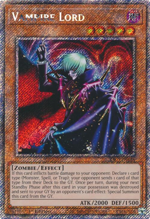 Vampire Lord (Platinum Secret Rare) [RA03-EN128] Platinum Secret Rare | Shuffle n Cut Hobbies & Games