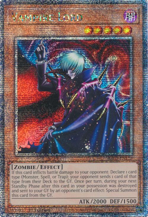 Vampire Lord (Quarter Century Secret Rare) [RA03-EN128] Quarter Century Secret Rare | Shuffle n Cut Hobbies & Games