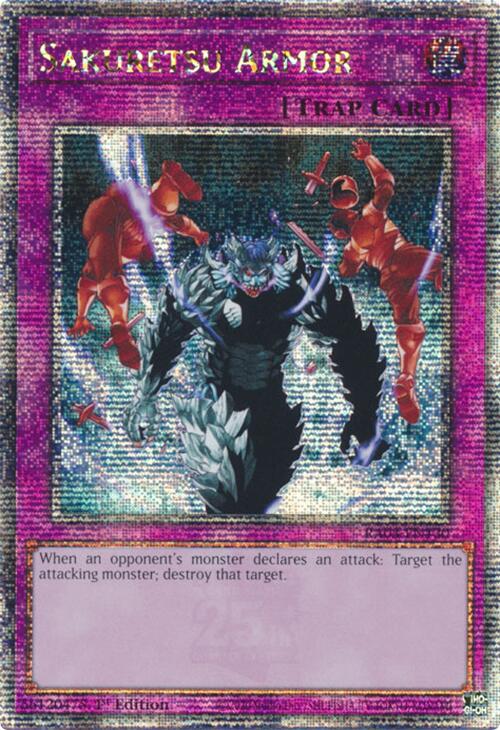 Sakuretsu Armor (Quarter Century Secret Rare) [RA03-EN130] Quarter Century Secret Rare | Shuffle n Cut Hobbies & Games