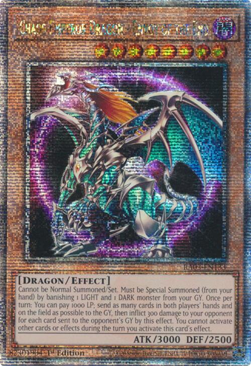 Chaos Emperor Dragon - Envoy of the End (Quarter Century Secret Rare) [RA03-EN133] Quarter Century Secret Rare | Shuffle n Cut Hobbies & Games