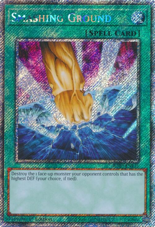 Smashing Ground (Platinum Secret Rare) [RA03-EN135] Platinum Secret Rare | Shuffle n Cut Hobbies & Games