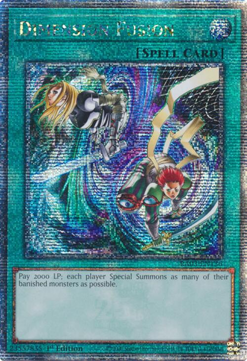 Dimension Fusion (Quarter Century Secret Rare) [RA03-EN136] Quarter Century Secret Rare | Shuffle n Cut Hobbies & Games