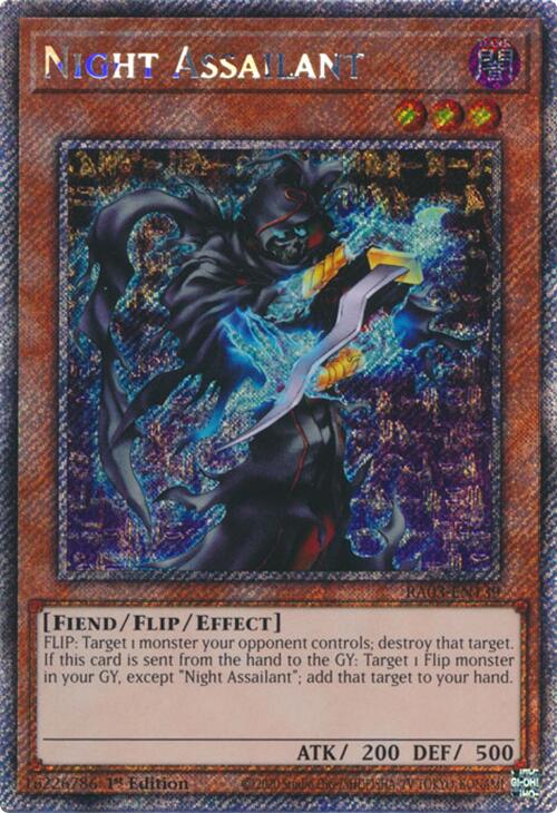 Night Assailant (Platinum Secret Rare) [RA03-EN139] Platinum Secret Rare | Shuffle n Cut Hobbies & Games