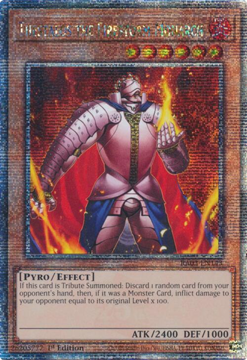 Thestalos the Firestorm Monarch (Quarter Century Secret Rare) [RA03-EN143] Quarter Century Secret Rare | Shuffle n Cut Hobbies & Games